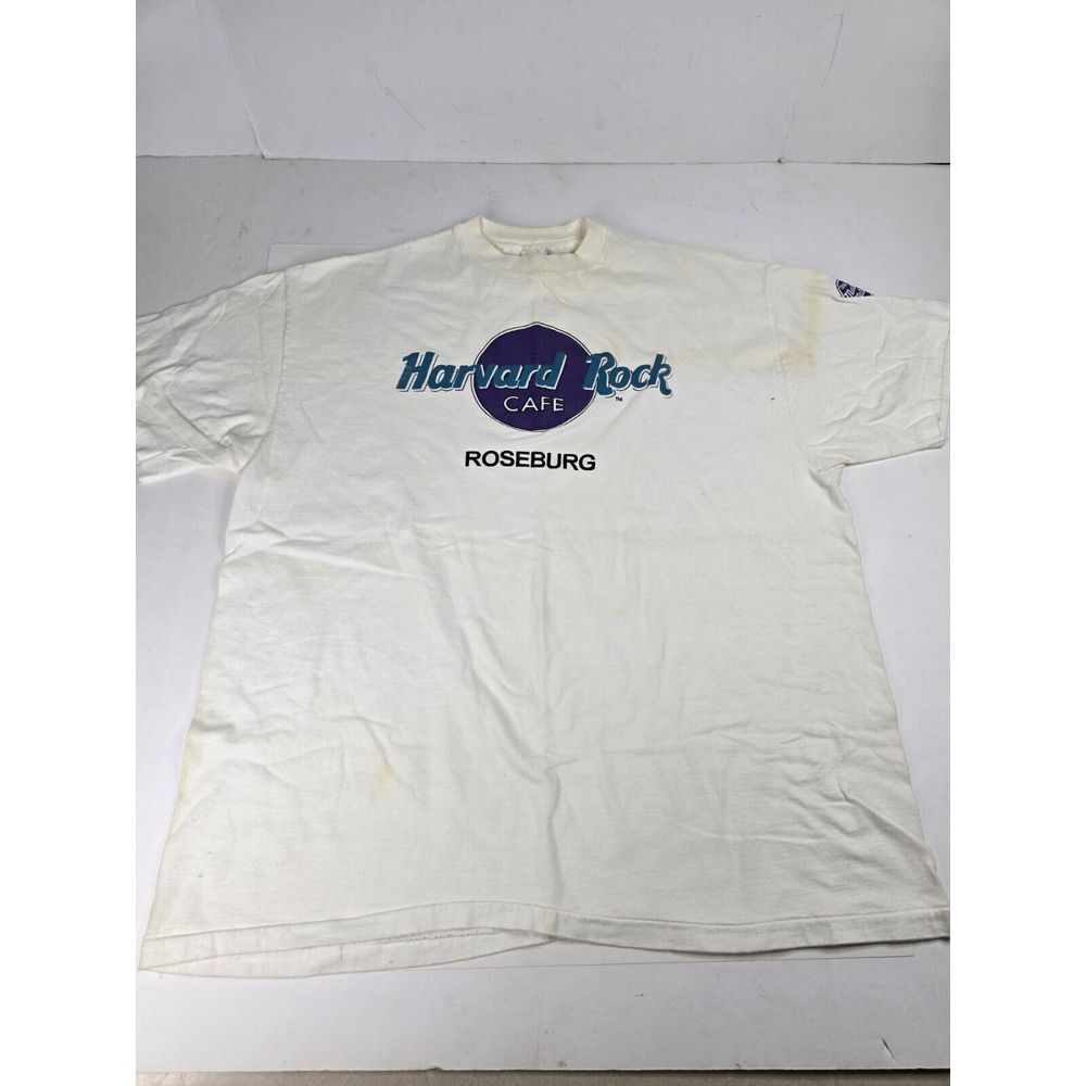 Vintage 80s Hard Rock Cafe Roseburg T-Shirt Made USA Single Stitch Men's‎ XL